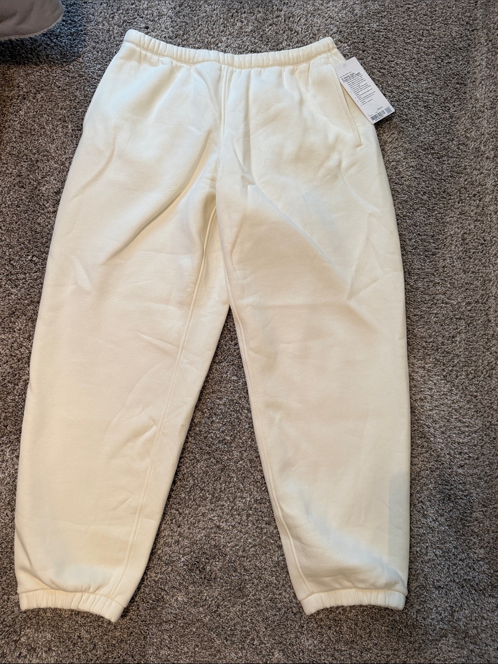 lululemon athletica Cream Cozy Track Joggers